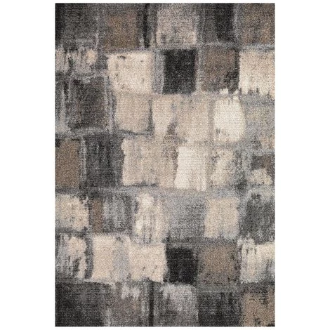 DEZENCO Tapis Salon 160x230 Cm Rectangulaire CARREAULEGANT 01 Gris Salon Adapté Au Chauffage Par Le Sol - Gris 2 DEZENCO Tapis Salon 160x230 Cm Rectangulaire CARREAULEGANT 01 Gris Salon Adapté Au Chauffage Par Le Sol - Gris – Image 2