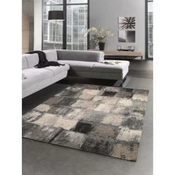 DEZENCO Tapis Salon 60x110 Cm Rectangulaire CARREAULEGANT 01 Gris Entrée Adapté Au Chauffage Par Le Sol - Gris 5 DEZENCO Tapis Salon 60x110 Cm Rectangulaire CARREAULEGANT 01 Gris Entrée Adapté Au Chauffage Par Le Sol - Gris -Tapis et paillasson Soldes 18381991 3