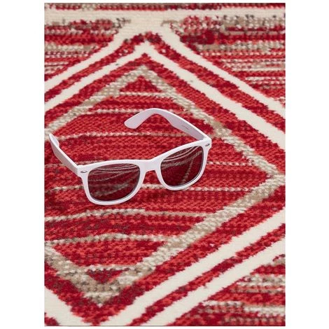 DEZENCO Tapis Salon 60x110 Cm Rectangulaire BERBERO Rouge Entrée Adapté Au Chauffage Par Le Sol - Rouge 3 DEZENCO Tapis Salon 60x110 Cm Rectangulaire BERBERO Rouge Entrée Adapté Au Chauffage Par Le Sol - Rouge – Image 3