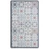 THEDECOFACTORY AZULEJOS VINYLE - <p>Tapis De Cuisine Carreaux Ciment Terra Cotta 45x75 - Rouge