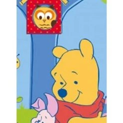 DEZENCO Tapis Salon 95x133 Cm Forme Originale WINNIE L'OURSON STORY Bleu Chambre Adapté Au Chauffage Par Le Sol - Bleu -Tapis et paillasson Soldes 18385114 3