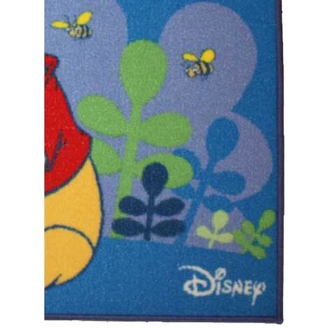 DEZENCO Tapis Salon 50x80 Cm Rectangulaire WINNIE L'OURSON MIEL Bleu Chambre Adapté Au Chauffage Par Le Sol - Bleu 2 DEZENCO Tapis Salon 50x80 Cm Rectangulaire WINNIE L'OURSON MIEL Bleu Chambre Adapté Au Chauffage Par Le Sol - Bleu – Image 2