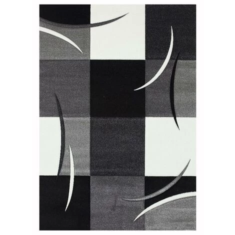 DEZENCO Tapis Salon 160x230 Cm Rectangulaire DIAVIRGULE Gris Salon Adapté Au Chauffage Par Le Sol - Gris 2 DEZENCO Tapis Salon 160x230 Cm Rectangulaire DIAVIRGULE Gris Salon Adapté Au Chauffage Par Le Sol - Gris – Image 2