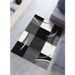 DEZENCO Tapis Salon 160x230 Cm Rectangulaire DIAVIRGULE Gris Salon Adapté Au Chauffage Par Le Sol - Gris 9 DEZENCO Tapis Salon 160x230 Cm Rectangulaire DIAVIRGULE Gris Salon Adapté Au Chauffage Par Le Sol - Gris -Tapis et paillasson Soldes 18385211 5