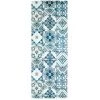 THEDECOFACTORY AZULEJOS VINYLE - <p>Tapis De Cuisine Carreaux De Ciment Bleu 45x120 - Bleu