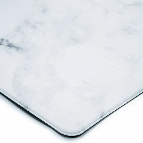 THEDECOFACTORY MARBRE VINYLE - <p>Tapis De Cuisine Imprimé Marbre 45x120 - Blanc 3 THEDECOFACTORY MARBRE VINYLE - <p>Tapis De Cuisine Imprimé Marbre 45x120 - Blanc – Image 3