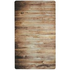 THEDECOFACTORY WOODY VINYLE - <p>Tapis De Cuisine Imprimé Bois Marron 45x75 - Marron