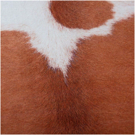 DELADECO Tapis Imitation Peau De Vache Marron Intérieur Et Extérieur Super 6 Marron 155x190 - Marron 4 DELADECO Tapis Imitation Peau De Vache Marron Intérieur Et Extérieur Super 6 Marron 155x190 - Marron – Image 4