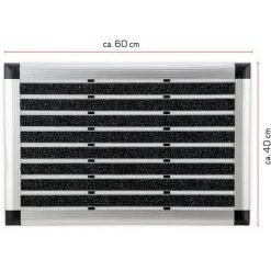 Bomoe AluGant Paillasson En Aluminium - Tapis En Caoutchouc Tapis De Couloir - Pour L’Intérieur & L’Extérieur - Porte D'entrée - Antidérapant & Résistant 1.5cm, 40cm, 60cm 7 Bomoe AluGant Paillasson En Aluminium - Tapis En Caoutchouc Tapis De Couloir - Pour L’Intérieur & L’Extérieur - Porte D'entrée - Antidérapant & Résistant 1.5cm, 40cm, 60cm -Tapis et paillasson Soldes 18516221 3