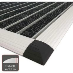 Bomoe AluGant Paillasson En Aluminium - Tapis En Caoutchouc Tapis De Couloir - Pour L’Intérieur & L’Extérieur - Porte D'entrée - Antidérapant & Résistant 1.5cm, 40cm, 60cm 8 Bomoe AluGant Paillasson En Aluminium - Tapis En Caoutchouc Tapis De Couloir - Pour L’Intérieur & L’Extérieur - Porte D'entrée - Antidérapant & Résistant 1.5cm, 40cm, 60cm -Tapis et paillasson Soldes 18516221 4