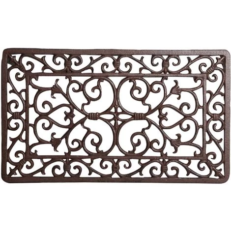 BISCOTTINI Pailasson En Fonte, Rouillie Veillie L58xPR34xH1,5 Cm 2 BISCOTTINI Pailasson En Fonte, Rouillie Veillie L58xPR34xH1,5 Cm – Image 2