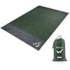 WELLHOUSE Tapis De Plage Etanche, Tapis De Pique-Nique Exterieur, M, Armee Verte