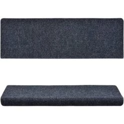 Tapis D'escalier 15 Pcs Tissu Aiguilleté 65x25 Cm Bleu VidaXL 7 Tapis D'escalier 15 Pcs Tissu Aiguilleté 65x25 Cm Bleu VidaXL -Tapis et paillasson Soldes 18753643 3