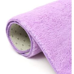 INSMA Soyeux Tapis De Sol Antiderapance Rectangulaire Pr Canapé Decor Maison Chambre Salon Violet 7 INSMA Soyeux Tapis De Sol Antiderapance Rectangulaire Pr Canapé Decor Maison Chambre Salon Violet -Tapis et paillasson Soldes 18816461 4