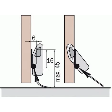 ELLEN Plinthe Automatique Pose En Applique Port-O-Mat 3 Longueur 103 Cm 2 ELLEN Plinthe Automatique Pose En Applique Port-O-Mat 3 Longueur 103 Cm – Image 2