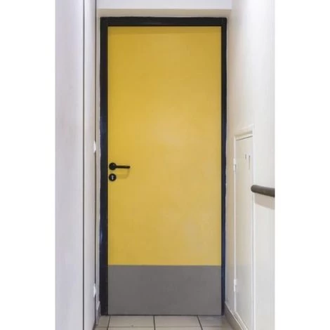WATTELEZ Plaque De Protection De Bas De Porte Adhésive, 930 X 350 Mm Finition Gris 1 WATTELEZ Plaque De Protection De Bas De Porte Adhésive, 930 X 350 Mm Finition Gris