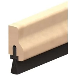 ELLEN Profil De Bas De Porte En Hêtre Naturel Avec Brosse En 1 Ml