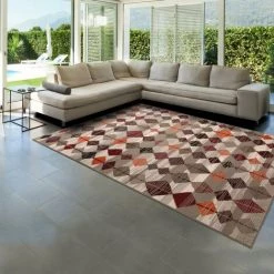 JADOREL Tapis Berbère Style 160x230 Cm Rectangulaire LOSORAN Multicolore Salon Adapté Au Chauffage Par Le Sol - Multicolore