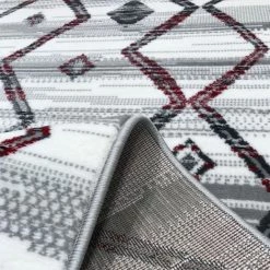 JADOREL Tapis Salon 160x230 Cm Rectangulaire LABER Gris Salon Adapté Au Chauffage Par Le Sol - Gris -Tapis et paillasson Soldes 19091804 3