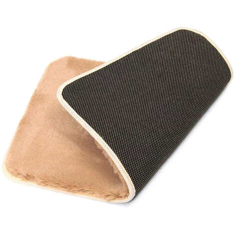 INSMA Tapis De Porte Shaggy - Douce Imitation Fourrure Salon Sol Peluche Tapis Brun Clair 40*60cm 4 INSMA Tapis De Porte Shaggy - Douce Imitation Fourrure Salon Sol Peluche Tapis Brun Clair 40*60cm – Image 4