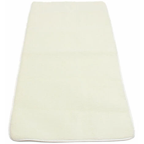 INSMA Tapis Anti-Derapant En Peluche Microfibre Pour Maison Beige 1 INSMA Tapis Anti-Derapant En Peluche Microfibre Pour Maison Beige