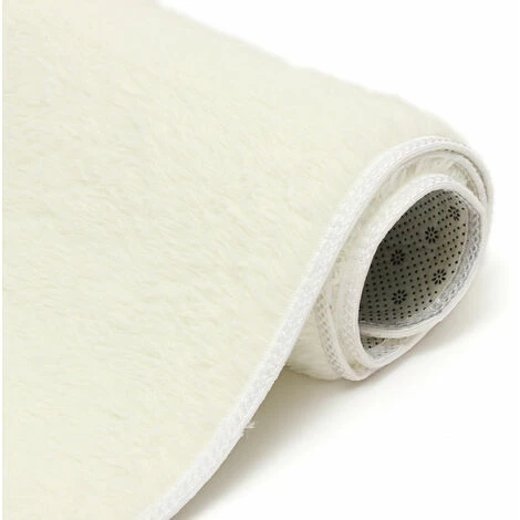 INSMA Tapis Anti-Derapant En Peluche Microfibre Pour Maison Beige 2 INSMA Tapis Anti-Derapant En Peluche Microfibre Pour Maison Beige – Image 2