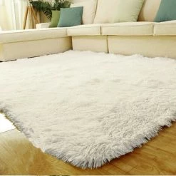 INSMA Tapis Anti-Derapant En Peluche Microfibre Pour Maison Beige 7 INSMA Tapis Anti-Derapant En Peluche Microfibre Pour Maison Beige -Tapis et paillasson Soldes 19171008 4