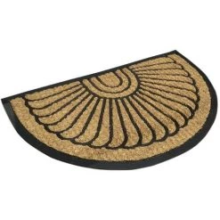 CASAME Paillasson D'entrée Demi-lune En Coco Bouclée 45 X 75cm - Casâme - Marron