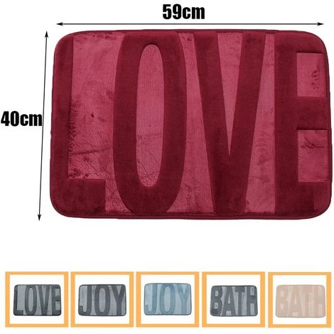 KINGSO Tapis Mémoire De Toison De Corail 40x60 Cm Tapis Salle De Bain Et Cuisine Gris 3 KINGSO Tapis Mémoire De Toison De Corail 40x60 Cm Tapis Salle De Bain Et Cuisine Gris – Image 3