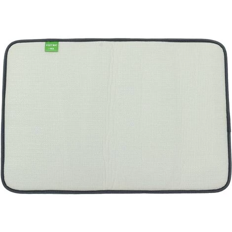 KINGSO Tapis Mémoire De Toison De Corail 40x60 Cm Tapis Salle De Bain Et Cuisine Gris 4 KINGSO Tapis Mémoire De Toison De Corail 40x60 Cm Tapis Salle De Bain Et Cuisine Gris – Image 4