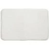 KINGSO Tapis De Porte Shaggy - Douce Imitation Fourrure Salon Sol Peluche Tapis Blanc 40*60cm