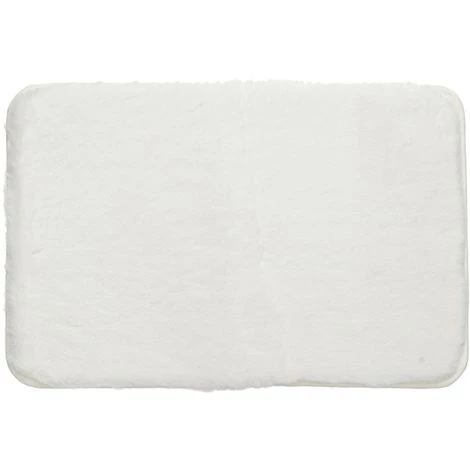KINGSO Tapis De Porte Shaggy - Douce Imitation Fourrure Salon Sol Peluche Tapis Blanc 40*60cm 1 KINGSO Tapis De Porte Shaggy - Douce Imitation Fourrure Salon Sol Peluche Tapis Blanc 40*60cm