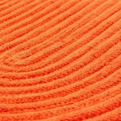 THEDECOFACTORY TAM TAM - <p>Tapis En Coton Réversible Effet Cordage Orange 50x80 - Orange -Tapis et paillasson Soldes 19409185 3