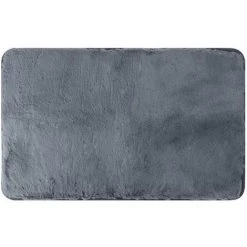 MOHOO Tapis Chambre Salon D'enfant Moquette Confortable Shaggy Velours Yoga Anti-dérapage 50x80cm Gris