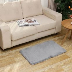 MOHOO Tapis Chambre Salon D'enfant Moquette Confortable Shaggy Velours Yoga Anti-dérapage 50x80cm Gris 9 MOHOO Tapis Chambre Salon D'enfant Moquette Confortable Shaggy Velours Yoga Anti-dérapage 50x80cm Gris -Tapis et paillasson Soldes 19473412 5