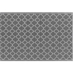 BELIANI Tapis En Plastique Gris 180x120cm - Gris