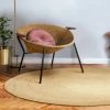 IDMARKET Tapis Rond En Jute DAYA 120 Cm - Naturel
