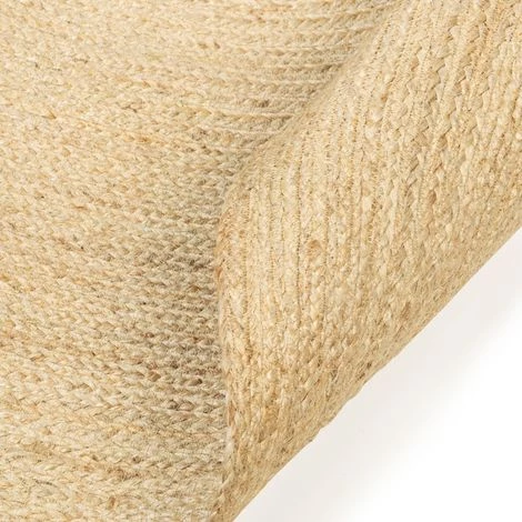 IDMARKET Tapis Rond En Jute DAYA 120 Cm - Naturel 3 IDMARKET Tapis Rond En Jute DAYA 120 Cm - Naturel – Image 3