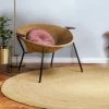 IDMARKET Tapis Rond En Jute DAYA 160 Cm - Naturel