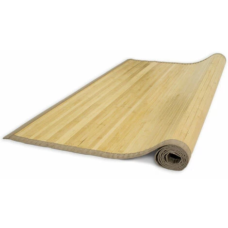 DéCOSHOP26 Tapis En Bambou Naturel 200x250cm - Noir 2 DéCOSHOP26 Tapis En Bambou Naturel 200x250cm - Noir – Image 2