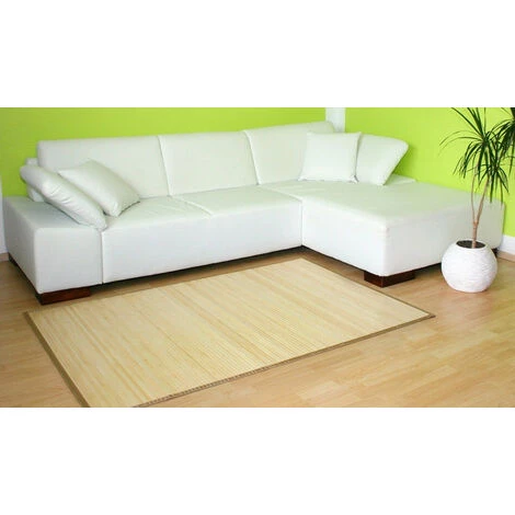 DéCOSHOP26 Tapis En Bambou Naturel 200x250cm - Noir 5 DéCOSHOP26 Tapis En Bambou Naturel 200x250cm - Noir – Image 5