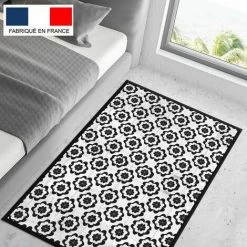 Tapis Cuisine En Vinyle Pvc Tarkett 80x120 Pour Sol Cuisine Sous évier Ou Salle De Bains- Style Carreaux De Ciment Motif Madrid