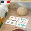 Tapis De Jeu En Vinyle Tarkett 49,5x83 Pour Chambre D'enfant - Haute Qualité Non Toxique - Motif Têtes D'animaux