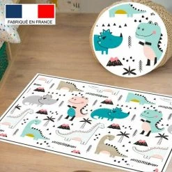 Tapis De Jeu En Vinyle Tarkett 49,5x83 Pour Chambre D'enfant - Haute Qualité Non Toxique - Motif Dinosaures -Tapis et paillasson Soldes 19760948 3