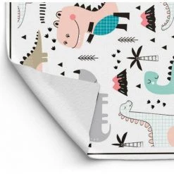 Tapis De Jeu En Vinyle Tarkett 49,5x83 Pour Chambre D'enfant - Haute Qualité Non Toxique - Motif Dinosaures -Tapis et paillasson Soldes 19760948 4