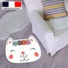 Tapis De Jeu En Vinyle Tarkett 60x66 Pour Chambre D'enfant - Haute Qualité Non Toxique - Motif Tête Chat Couronne