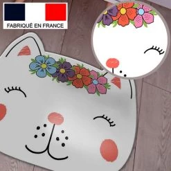 Tapis De Jeu En Vinyle Tarkett 60x66 Pour Chambre D'enfant - Haute Qualité Non Toxique - Motif Tête Chat Couronne -Tapis et paillasson Soldes 19760949 4