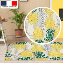 Tapis Décoration Vinyle Tarkett 80x120 Pour Salon Chambre Bureau - Style Tropical Motif Ananas -Tapis et paillasson Soldes 19760964 3
