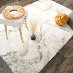 DÉCOWEB Tapis De Salon - Marbré Blanc - Veinage Couleur - 140 X 200 Cm 7 DÉCOWEB Tapis De Salon - Marbré Blanc - Veinage Couleur - 140 X 200 Cm -Tapis et paillasson Soldes 19902890 3