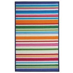 THEDECOFACTORY BIO LINE - <p>Tapis De Cuisine Antidérapant Avec Rayures Multi 60x40 - Multicolore